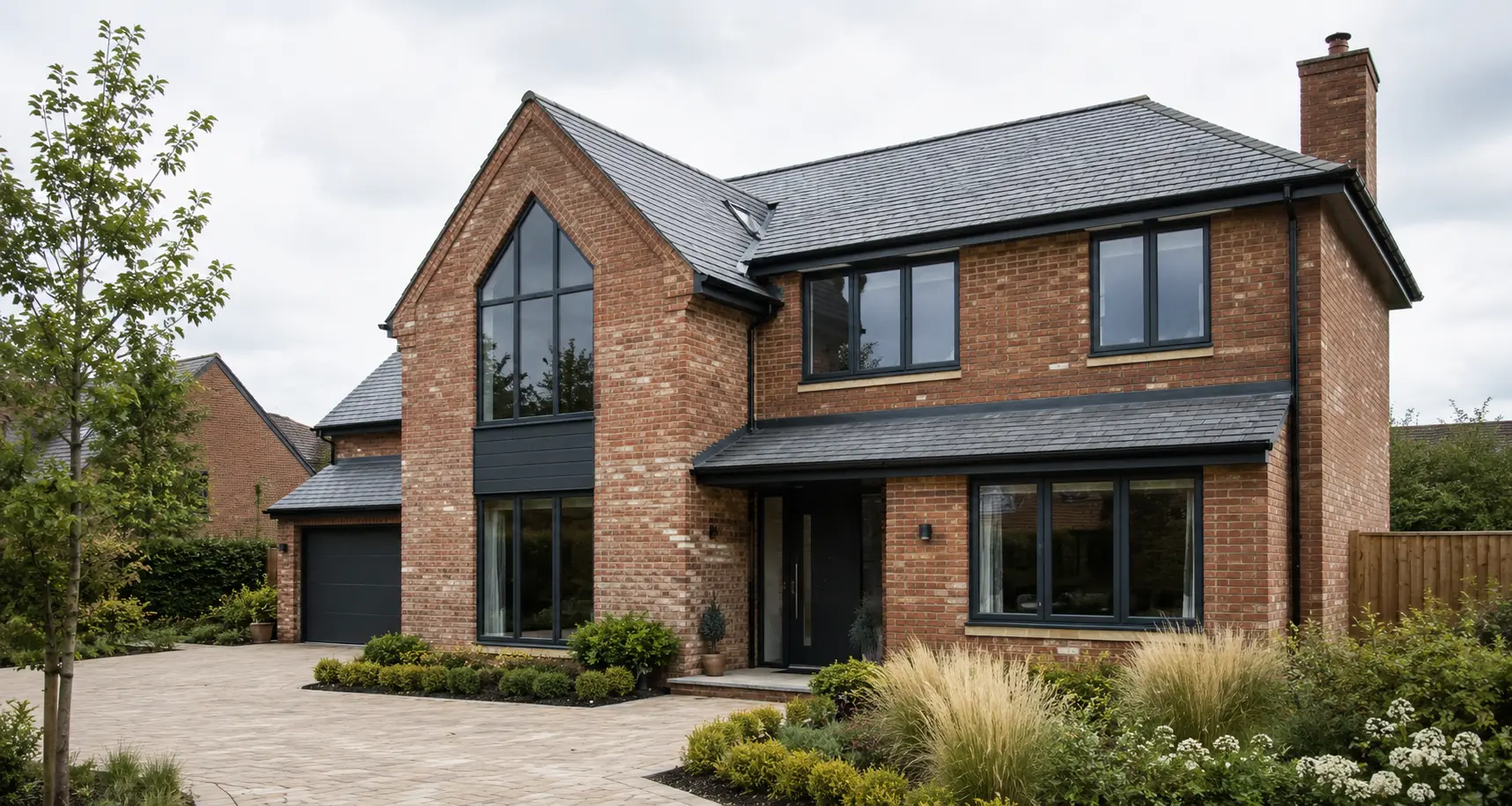 A well-finished contemporary brick family home